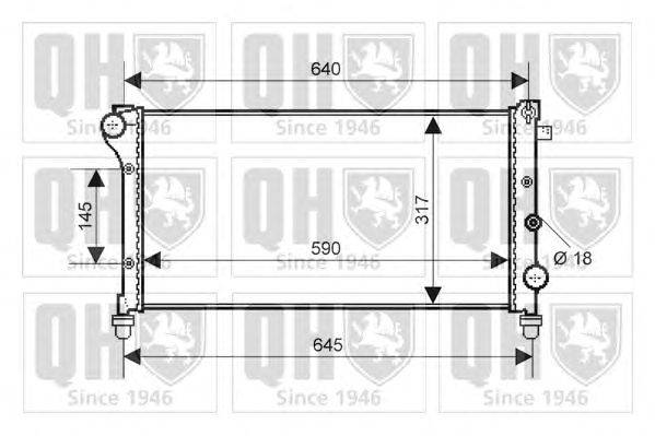 Радиатор, охлаждение двигателя QUINTON HAZELL QER2149