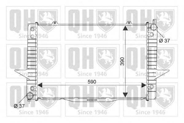 Радиатор, охлаждение двигателя QUINTON HAZELL QER2370