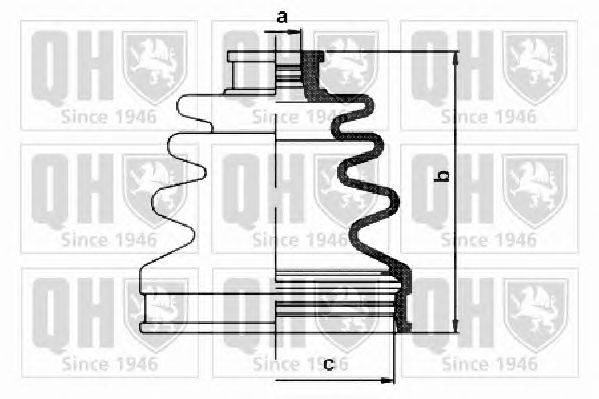 Комплект пылника, приводной вал QUINTON HAZELL QJB1139