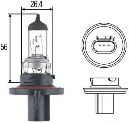 Лампа накаливания, основная фара PHILIPS 9008