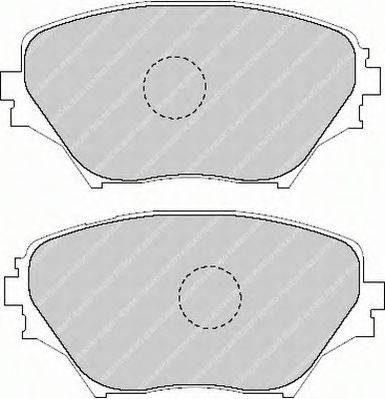 Комплект тормозных колодок, дисковый тормоз FERODO FDB1514