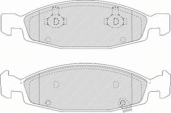 Комплект тормозных колодок, дисковый тормоз FERODO 23336