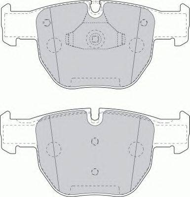 Комплект тормозных колодок, дисковый тормоз FERODO FDB1597