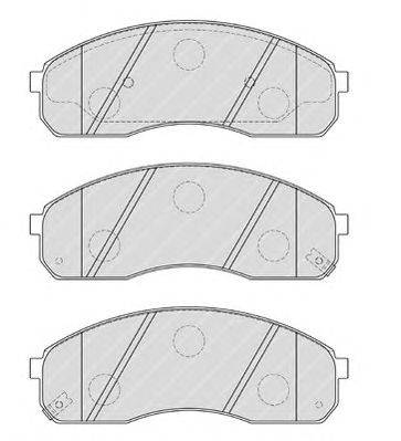 Комплект тормозных колодок, дисковый тормоз FERODO FDB1990