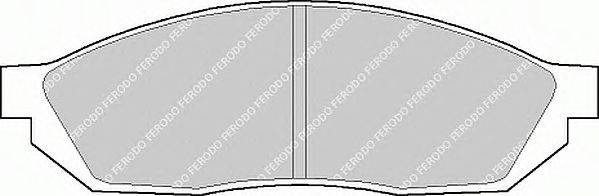Комплект тормозных колодок, дисковый тормоз FERODO FDB208