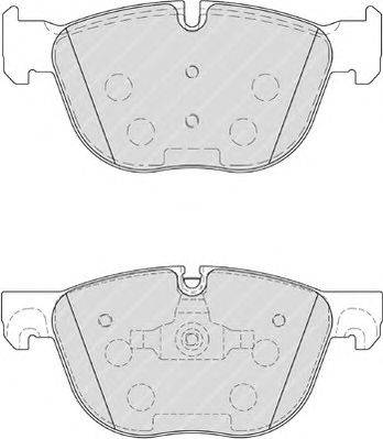 Комплект тормозных колодок, дисковый тормоз FERODO FDB4052