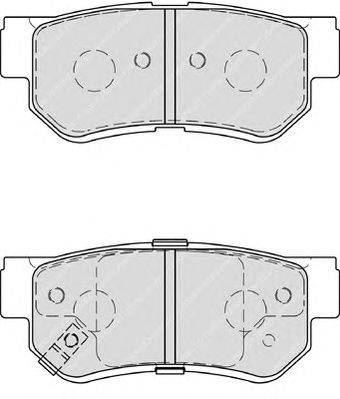 Комплект тормозных колодок, дисковый тормоз FERODO 23544