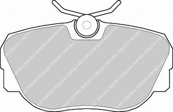 Комплект тормозных колодок, дисковый тормоз FERODO 21173