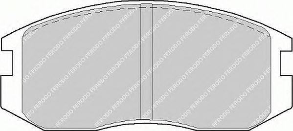 Комплект тормозных колодок, дисковый тормоз FERODO 21650