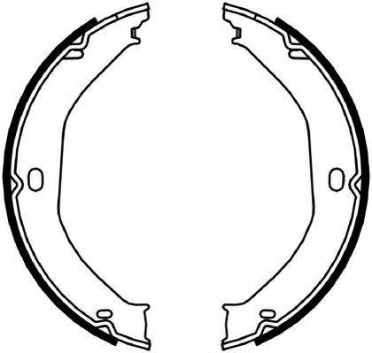 Комплект тормозных колодок, стояночная тормозная система FERODO FSB4057