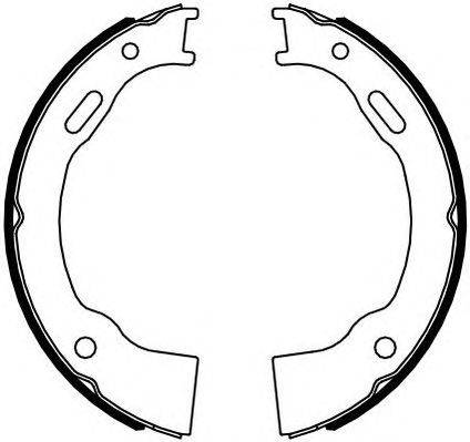 Комплект тормозных колодок, стояночная тормозная система FERODO FSB4110