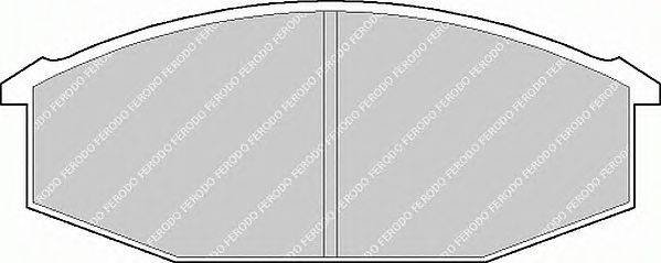 Комплект тормозных колодок, дисковый тормоз FERODO 20628