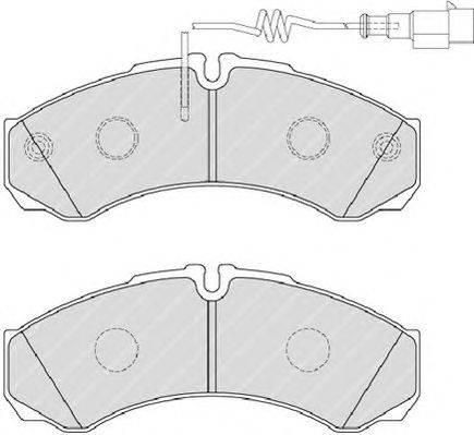 Комплект тормозных колодок, дисковый тормоз FERODO FVR4156