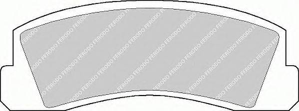 Комплект тормозных колодок, дисковый тормоз FERODO FSL195