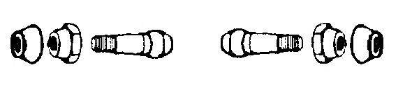 Ремкомплект, шкворень поворотного кулака PEX 12.09.014