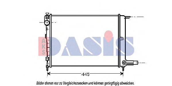 Радиатор, охлаждение двигателя AKS DASIS 060680N