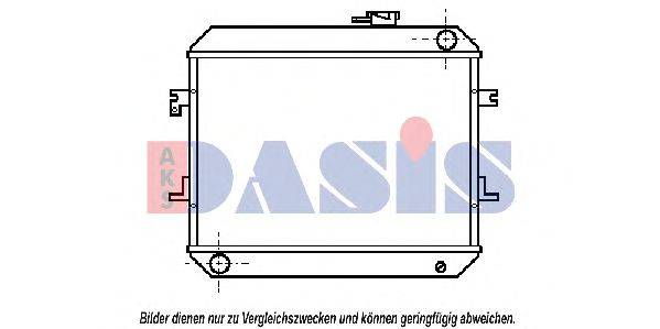 Радиатор, охлаждение двигателя AKS DASIS 070540N