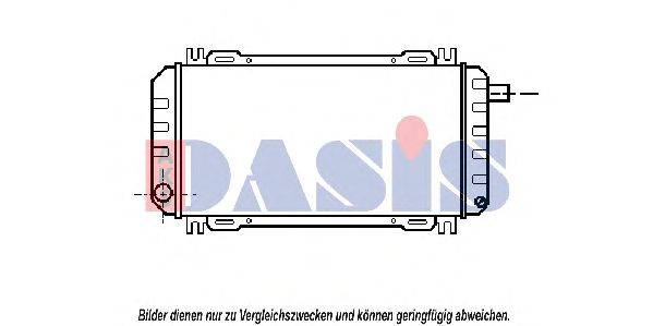 Радиатор, охлаждение двигателя AKS DASIS 090008N