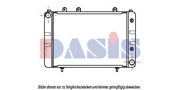 Радиатор, охлаждение двигателя AKS DASIS 151680N
