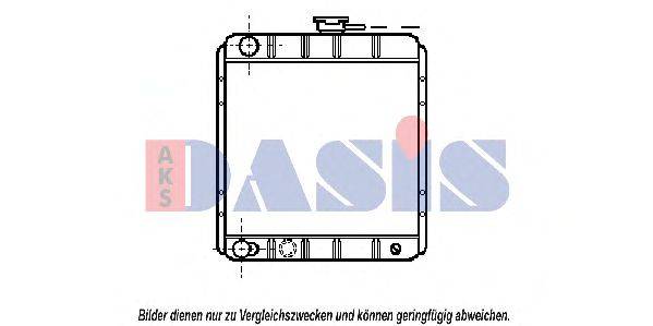 Радиатор, охлаждение двигателя AKS DASIS 23785