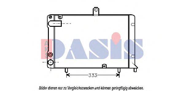 Радиатор, охлаждение двигателя AKS DASIS 2103001