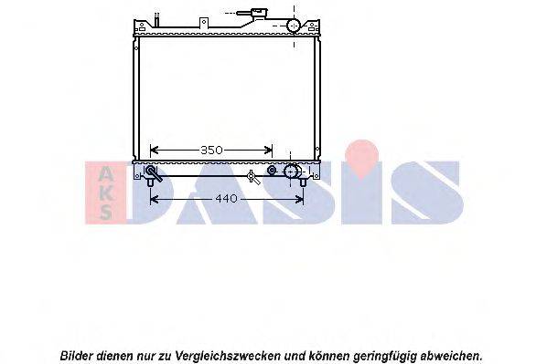 Радиатор, охлаждение двигателя AKS DASIS 320041N