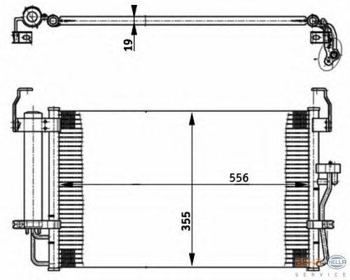 Конденсатор, кондиционер HELLA 8FC 351 302-161