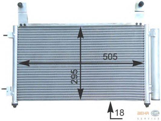 Конденсатор, кондиционер HELLA 8FC351303141