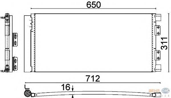 Конденсатор, кондиционер HELLA 8FC 351 310-661