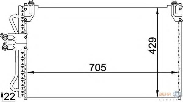 Конденсатор, кондиционер HELLA 8FC 351 318-321