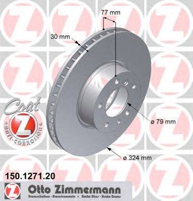 Тормозной диск ZIMMERMANN 150127120
