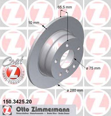 Тормозной диск ZIMMERMANN 150342520