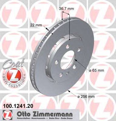 Тормозной диск ZIMMERMANN 100124120
