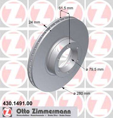 Тормозной диск ZIMMERMANN 430149100