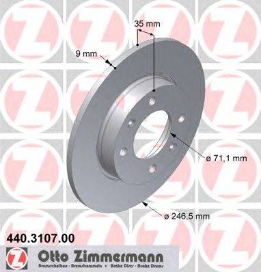 Тормозной диск ZIMMERMANN 440.3107.00