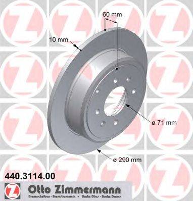 Тормозной диск ZIMMERMANN 440311400