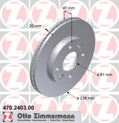 Тормозной диск ZIMMERMANN 470.2403.00