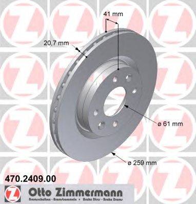 Тормозной диск ZIMMERMANN 470.2409.00