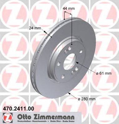 Тормозной диск ZIMMERMANN 470241100