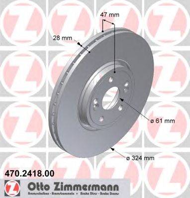 Тормозной диск ZIMMERMANN 470.2418.00