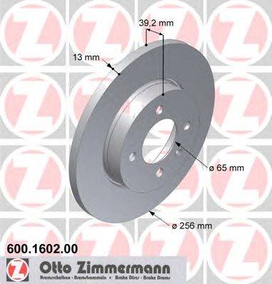 Тормозной диск ZIMMERMANN 600.1602.00