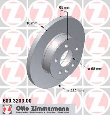 Тормозной диск ZIMMERMANN 600.3203.00