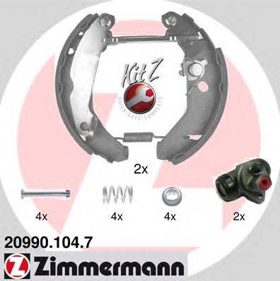 Комплект тормозных колодок ZIMMERMANN 20990.104.7