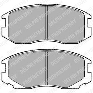 Комплект тормозных колодок, дисковый тормоз DELPHI LP1594