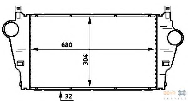 Интеркулер HELLA 8ML 376 723-291