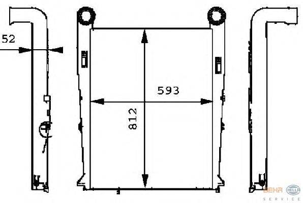 Интеркулер HELLA 8ML 376 724-071