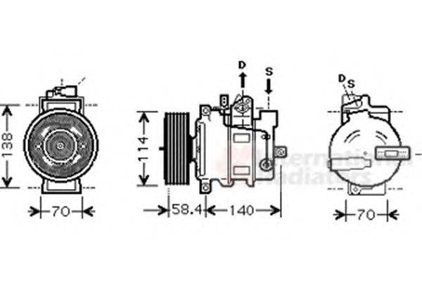 Компрессор, кондиционер SCHLIECKMANN 6003K274