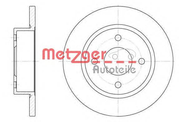 Тормозной диск METZGER 604700
