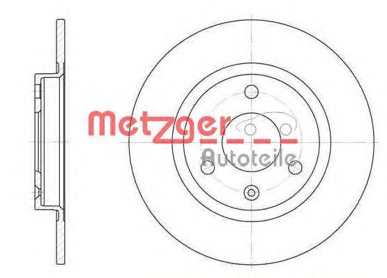 Тормозной диск METZGER 607000