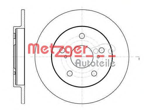 Тормозной диск METZGER 61074.00